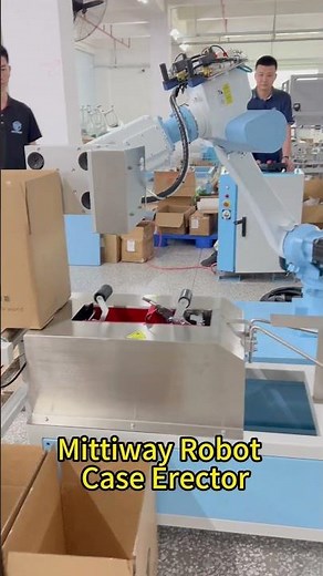 Robot case erector random case erector machine box forming erecting machine manufacture