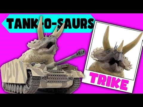 Dinosaur Tank Kitbash! Tamiya Triceratops and Stug IV model kits kitbashed to make a Tank-O-Saur!