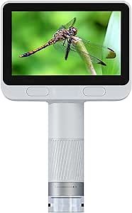 Microscope for Kids, Kids Microscope with 4.0" IPS Screen, Portable Digital Pocket Microscope for Kids 8-12, Miniscope Kids Compatible with iPhone Android Computer