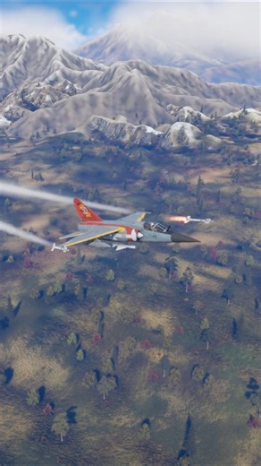 Mirage F1C Mach 2 Flyby With Red Tail #shorts #viral #gaming