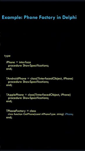 Factory Design Pattern