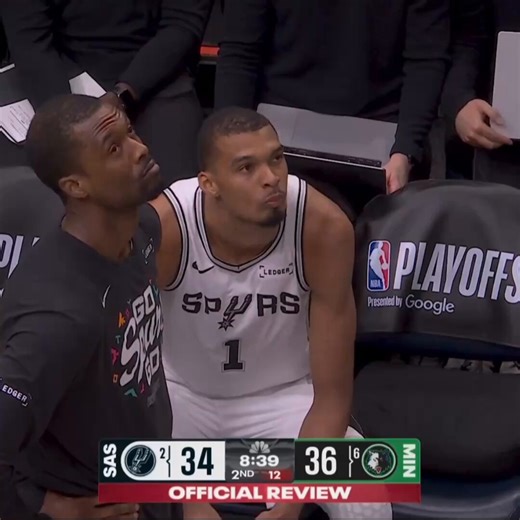 Wemby didn't realize he got ejected 😭Wemby: "What does that mean?"Barnes: "You're ejected."Wemby: "I'm ejected?? Alright."