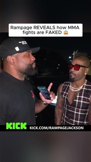 Rampage Reveals How MMA Fights Are Faked #rampagejackson