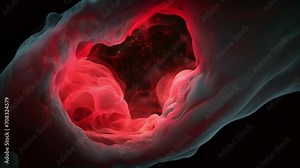 Through a magnified lens, we witness the remarkable moment when embryonic cells establish their home on the uterine wall, a crucial step in the journey towards birth.