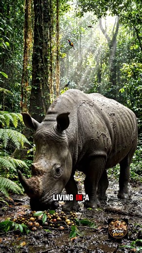 The Javan Rhino Is on the Brink of Extinction 🦏💔 | Save This Rare Giant #Shorts