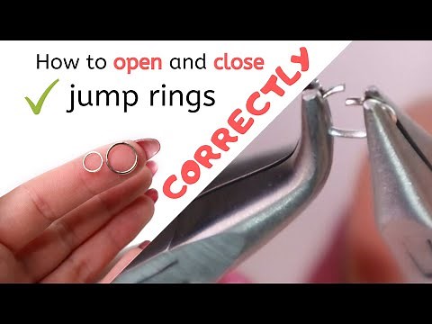 How to open and close jump rings correctly | Open and closed jump rings | Jewelry making basics