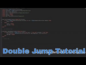 Roblox Studio Double Jump Tutorial