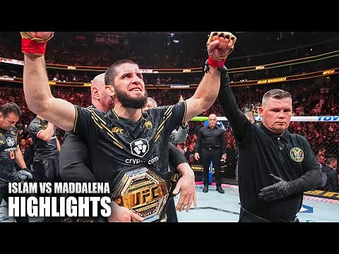Islam Makhachev vs Jack Della Maddalena | Full Fight Highlights 2025
