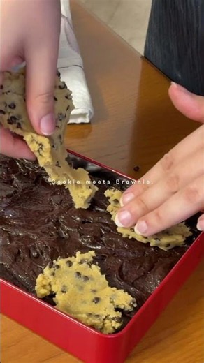 Cookie Dough Meets Brownie Batter 🍪🍫 (Brookie Magic🪄)