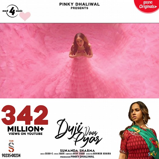 5.8K views · 133 reactions | Duji vaar nahi 350 million vaar pyar - only with Sunanda Sharma's Gaana Original #DujiVaarPyar. Stream it here and fall in love one more time: gaa.na/DujiVaarPyar | Gaana | Facebook