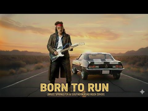 Born to Run (Bruce Springsteen AI Southern Road Rock Cover) | Rusty Strings AI