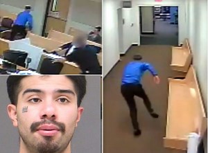 Caught on CCTV: Footage shows murder suspect escaping courthouse during the trial [watch]