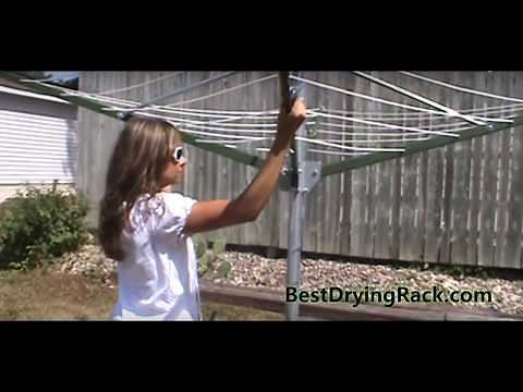 Umbrella Clothesline : Outdoor heavy-duty outdoor model. Made in USA