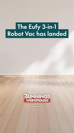 4.2K views | The Eufy 3-in-1 Robot Vacuum has just landed. Shop in-store or online. | Bunnings Warehouse Australia | Facebook