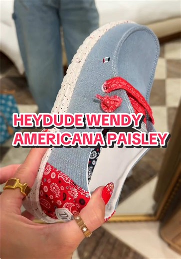 Heydude Wendy Americana Paisley — Limited-Edition Holiday Shoes