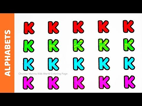 Letter K Tracing and Coloring for Kids | Learn ABC with Fun Drawing | AlphabetActivity for Preschool