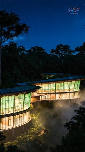 4.4K views · 31 shares | Where luxury meets the wild. Building a hotel above the jungle canopy — designed for tomorrow, rooted in nature. ✨ Watch the future rise… deep in the rainforest. #FutureConstruction #EcoLuxury #SustainableDesign #BuildingTheFuture #ModernArchitecture #NatureMeetsInnovation #GreenEngineering #ConstructionLife #ArchitecturalInspiration #HotelDevelopment #BuildBetter | NexBuild Hub | Facebook