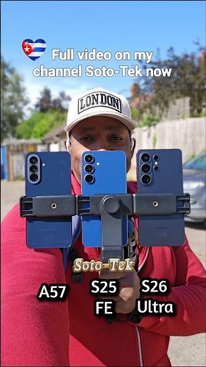 Galaxy S26 Ultra vs S25 FE vs A57 Camera Test.