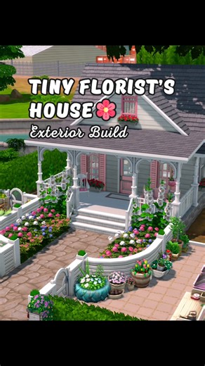 Tiny Florist’s House Build | The Sims 4 Speed Build
