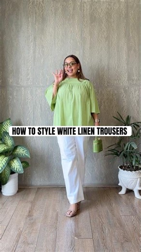 WHITE LINEN TROUSERS – ONE SET, MULTIPLE LOOKS ✨
