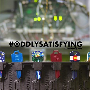 Look at that. A carousel of keys for every occasion. Get one of our custom-designed keys at your nearest kiosk today. That’s #OddlySatisfying. minutekey.com/locator/ #Key #Keys #CopyKeys #CuteKeys #NewHome #NewHouse | Minute Key | Facebook