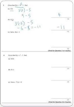 Function gcse questions