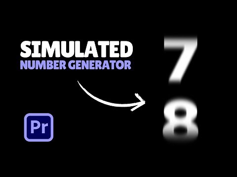 Scrolling Numbers Animation Premiere Pro || Number Animation Premiere Pro || Crawling Text Animation