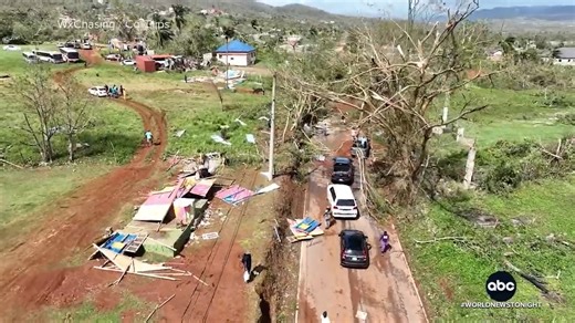 Search and rescue missions are underway across Jamaica after Hurricane Melissa slammed the island with 185 mph winds and massive flooding, causing widespread destruction. With the death toll continuing to rise, Ike Ejiochi reports from Santa Cruz, Jamaica. https://abcnews.link/TGL1Uuo | ABC World News Tonight with David Muir