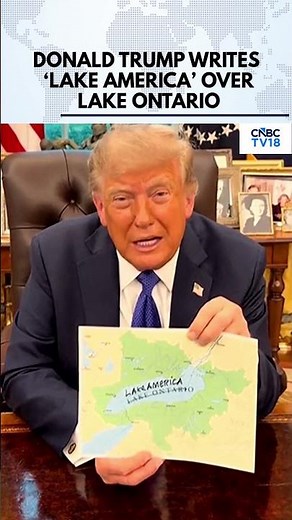 Viral: Donald Trump Writes ‘Lake America’ On Lake Ontario Map In Latest Jab At Canada | N18G