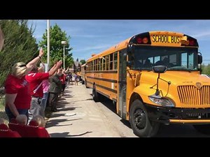 Suttons Bay Public Schools Last Day of School Bus Line