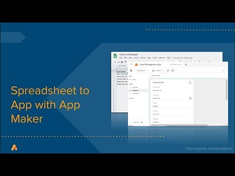 Turn your spreadsheet to an App with Google App Maker