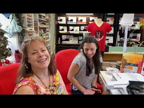 University of Sewing. BERNINA 790 Pro embroidery demonstration, Bernette B79 Yaya Han Special Ed.