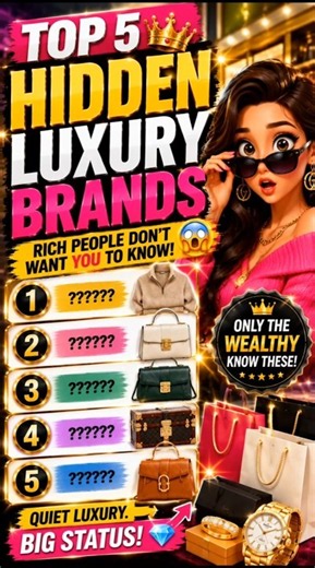 Top 5 Hidden Luxury Brands Rich People Don't Want You to Know 😱💎#fashion #luxury #rich #hollywood