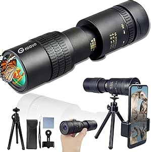 30x40 Monocular Telescope for Adults, High Powered Zoom, Compact, Smartphone Compatible, Tripod Included