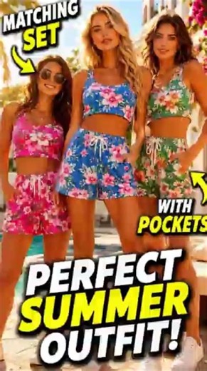 WIHOLL Two Piece Lounge Set | Stylish Women's Summer Outfit with Pockets