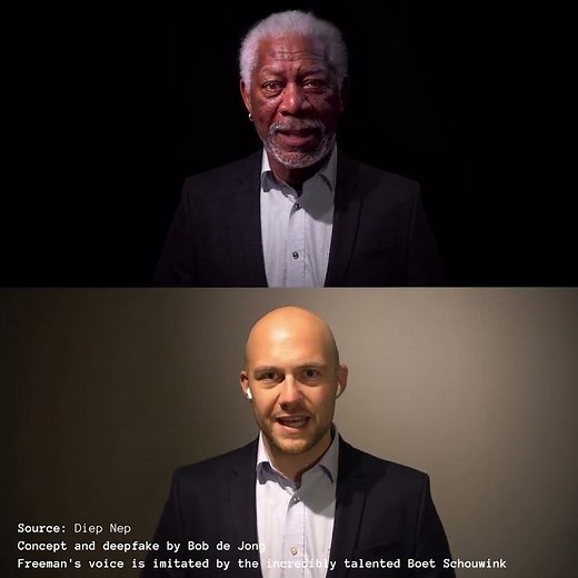 Amazing Deep-fake of Morgan Freeman