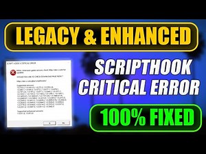 GTA 5 Script Hook V Critical Error FIXED | Latest Working Method (2025)