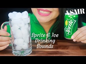 ASMR ~ SPRITE & ICE CRUNCHING SOUNDS (No Talking)