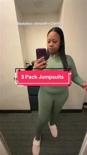 This jumpsuit is giving snatched, comfy, and effortless all in one 😮‍🔥 The zip-up detail long sleeves make it perfect for workouts and everyday wear. Gym days just got cuter 🛍️ #WorkoutJumpsuit #ActivewearFinds #GymOutfit #AthleisureWear #TikTokMadeMeBuyIt
