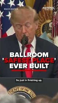 White House Ballroom ’SAFEST PLACE ever built,’ | Trump describes it as drone, missile & bulletproof