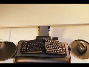 Dual Mouse Adjustable Keyboard ED-900 DH Tray by Humanscale