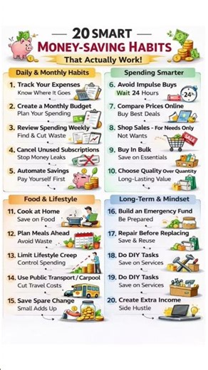 20 Smart Money-Saving Habits That Actually Work 💸