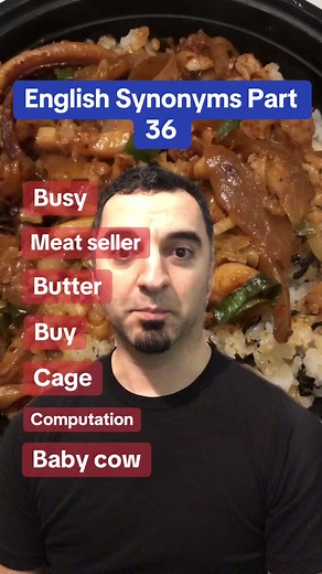 Learn English Synonyms: Butcher, Butter, and More