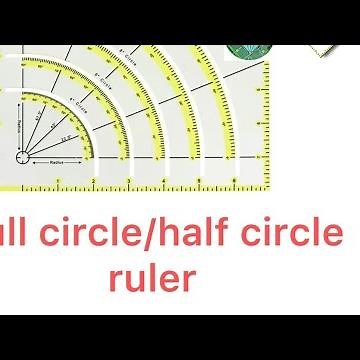 Learn some ways to use a full/half circle ruler.