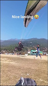 Nice landing 😃bir billing paragliding 😍 #birbilling_the_india_first_highest_paragliding_site #birbillingparagliding #adventure #tandemparagliding #paragliding #solo #fly | Thakur Ajay
