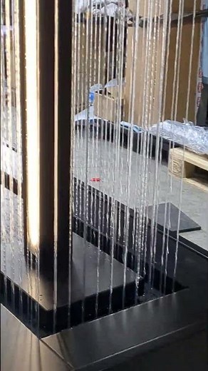 Exhibition Water Feature With Water Running On Threads