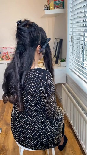 Creative Hair Plait Tutorial with Mehndi Inspired Design