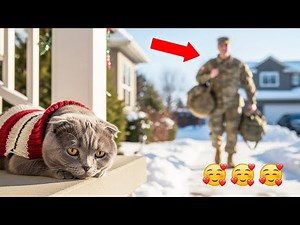 🥰 Cats Explode With Joy When Soldier Dad Returns Home 🐱❄️