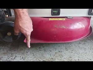 How to level a mower deck out on a Craftsman riding lawn mower 42-inch deck year 2017 t1200