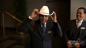 Award-winning Calgary hotel doorman enjoys introducing guests to city: ‘A great place!’